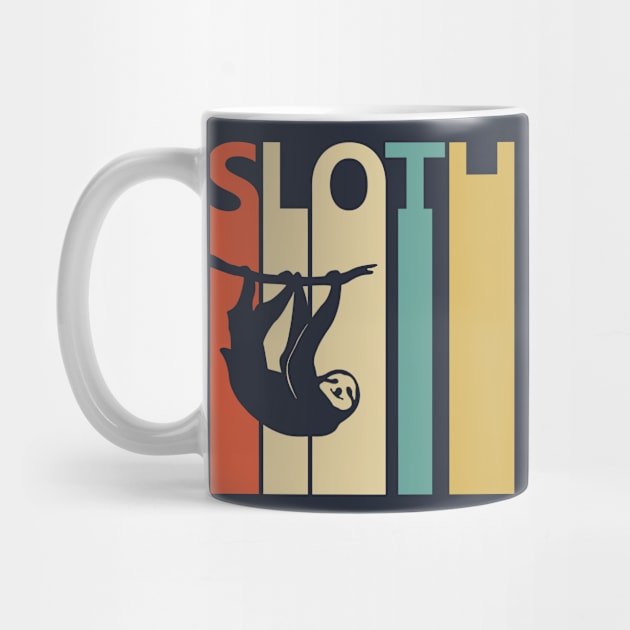 Funny Vintage Sloth Gift by GWENT